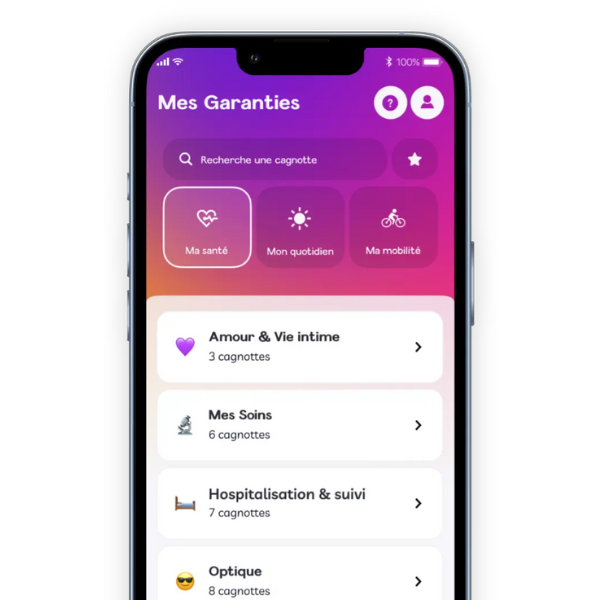 Garantie mutuelle Vita via APP